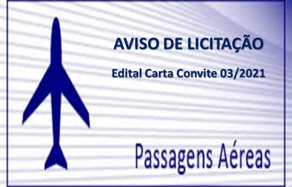 Aviso de Licitação - Passagens Aéreas